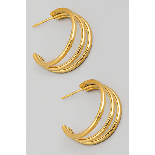 3 Loop Hoop Earrings