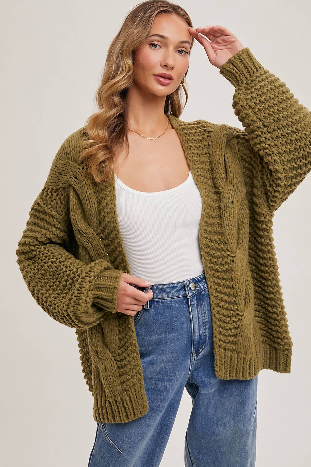 Chunky Cable Cardi