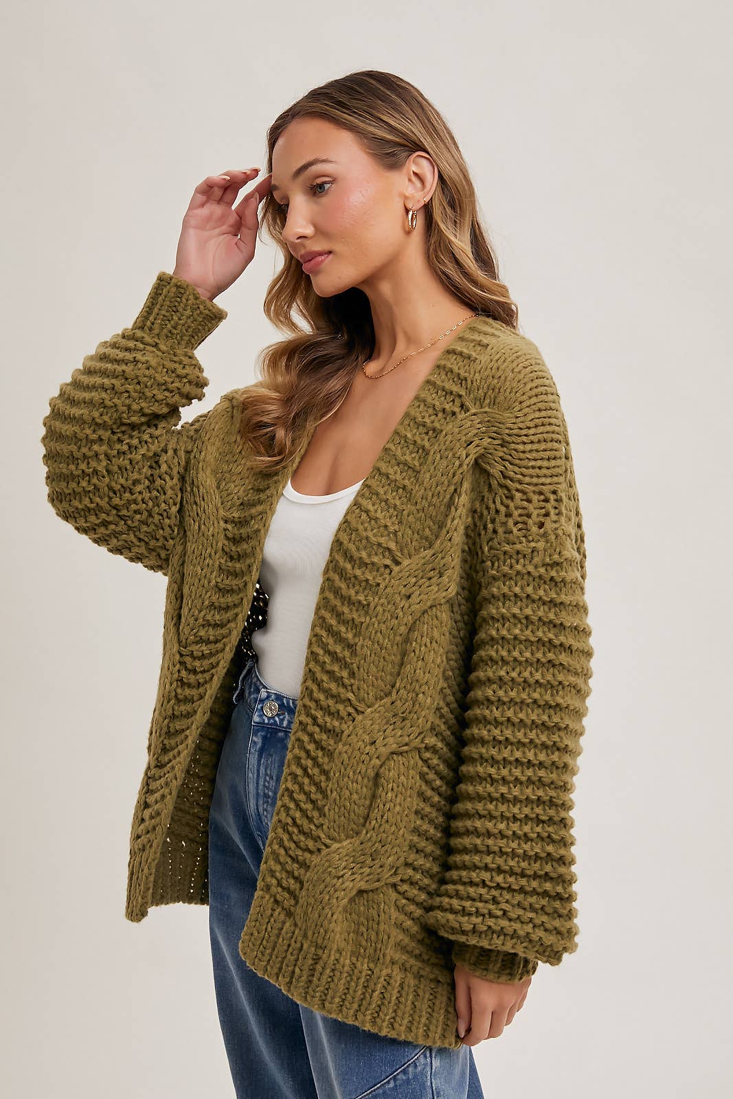 Chunky Cable Cardi